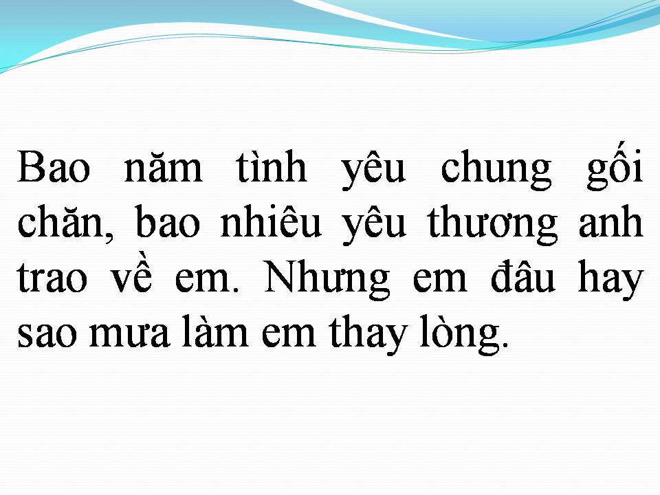 Lời bài hát ANH VẪN CÒN YÊU EM