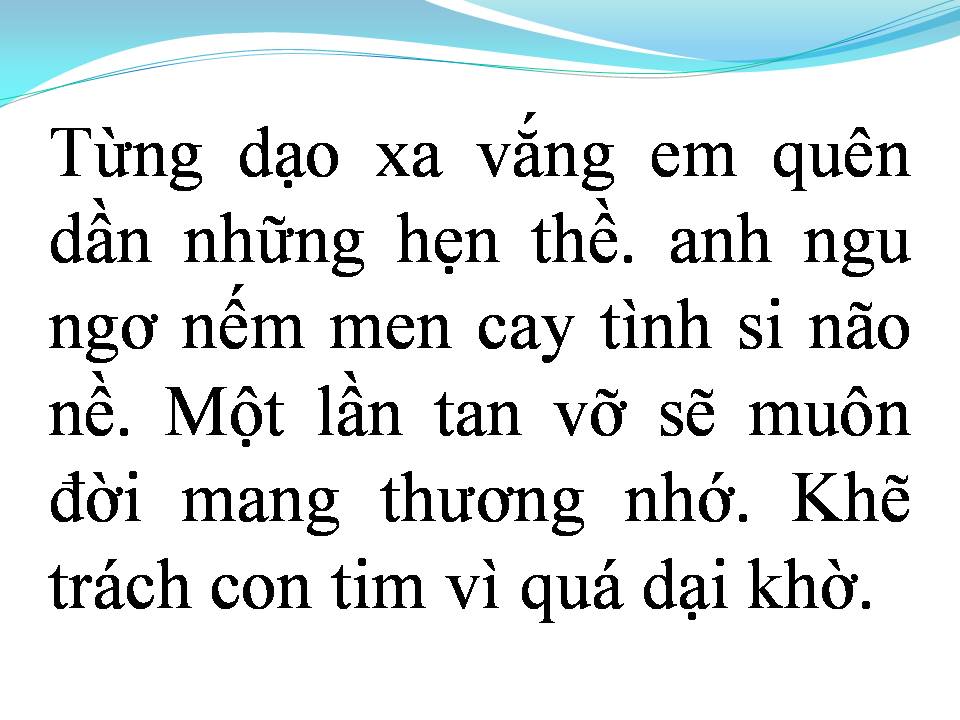 Lời bài hát ANH VẪN CHỜ EM