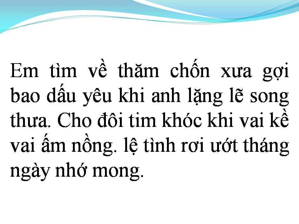 Lời bài hát ANH VẪN CHỜ EM