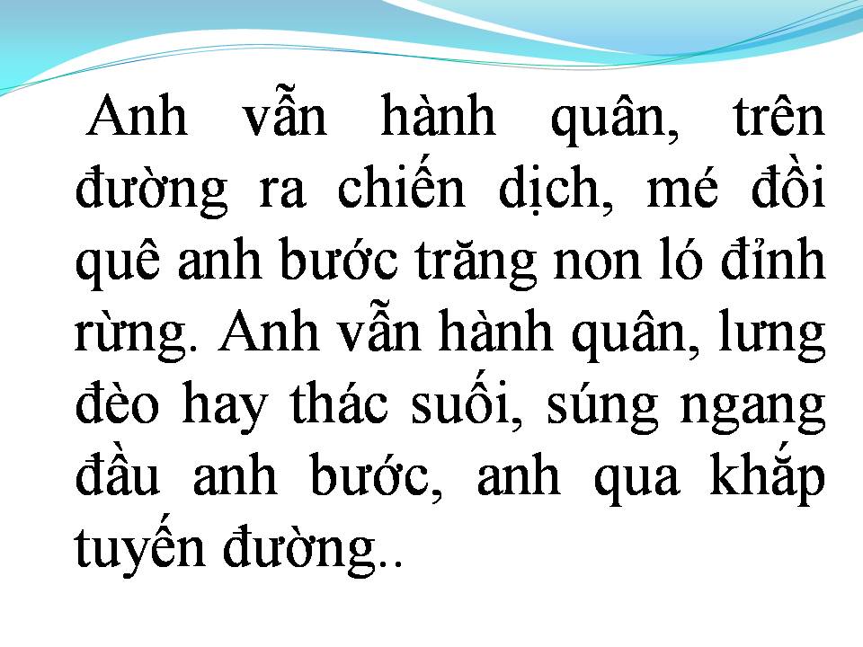 Lời bài hát ANH VẪN HÀNH QUÂN