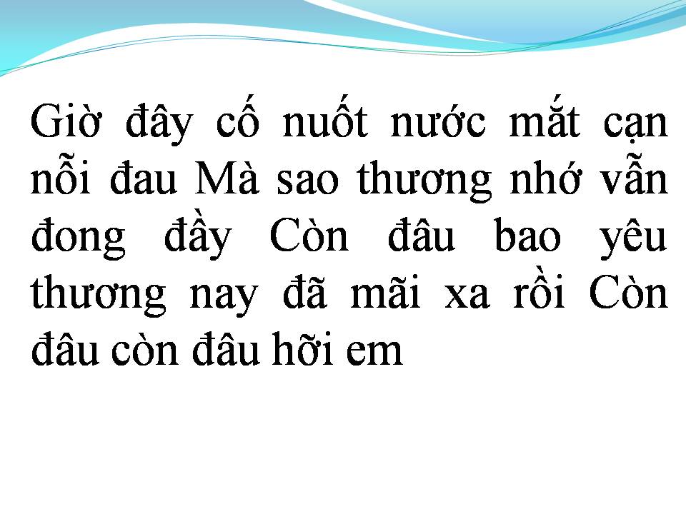 Lời bài hát ANH VẪN MÃI YÊU EM