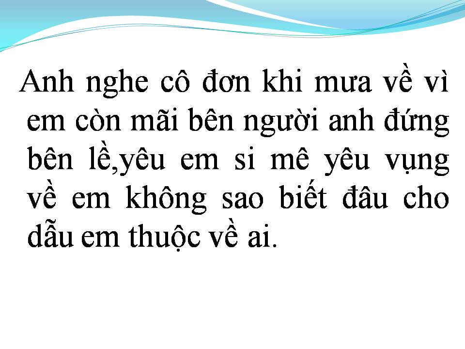 Lời bài hát ANH VẪN YÊU EM