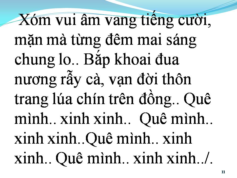 Lời bài hát ANH VỀ TÌNH ĐẸP QUÊ HƯƠNG