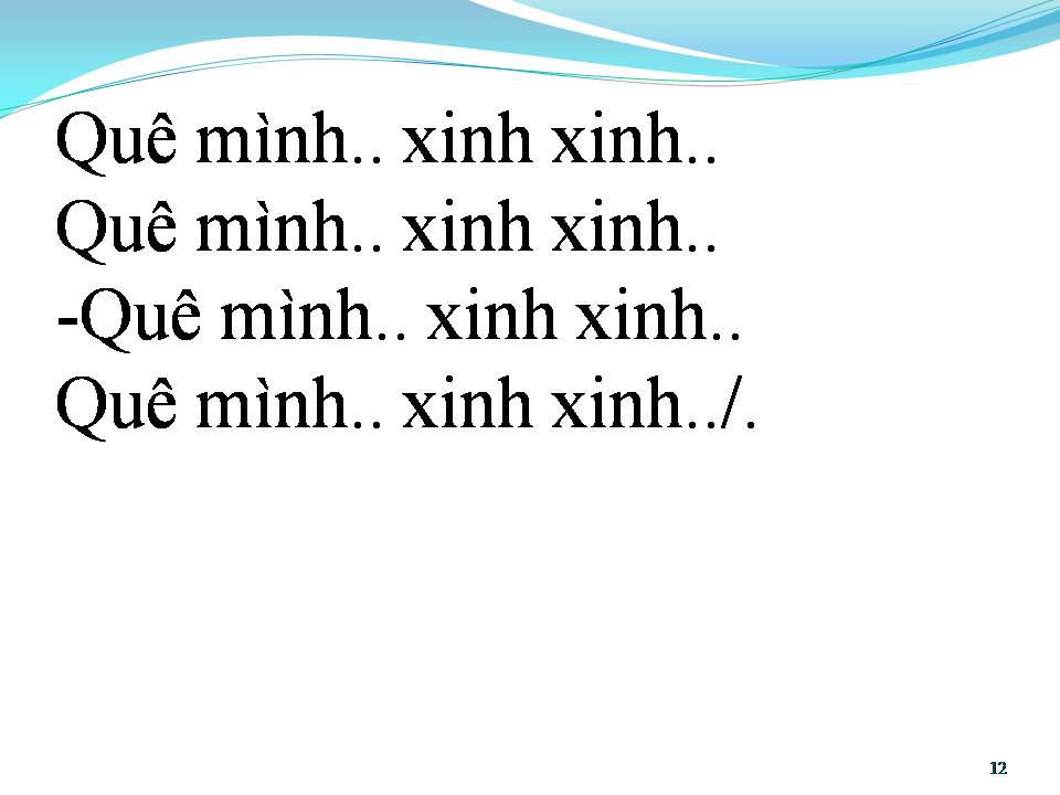 Lời bài hát ANH VỀ TÌNH ĐẸP QUÊ HƯƠNG