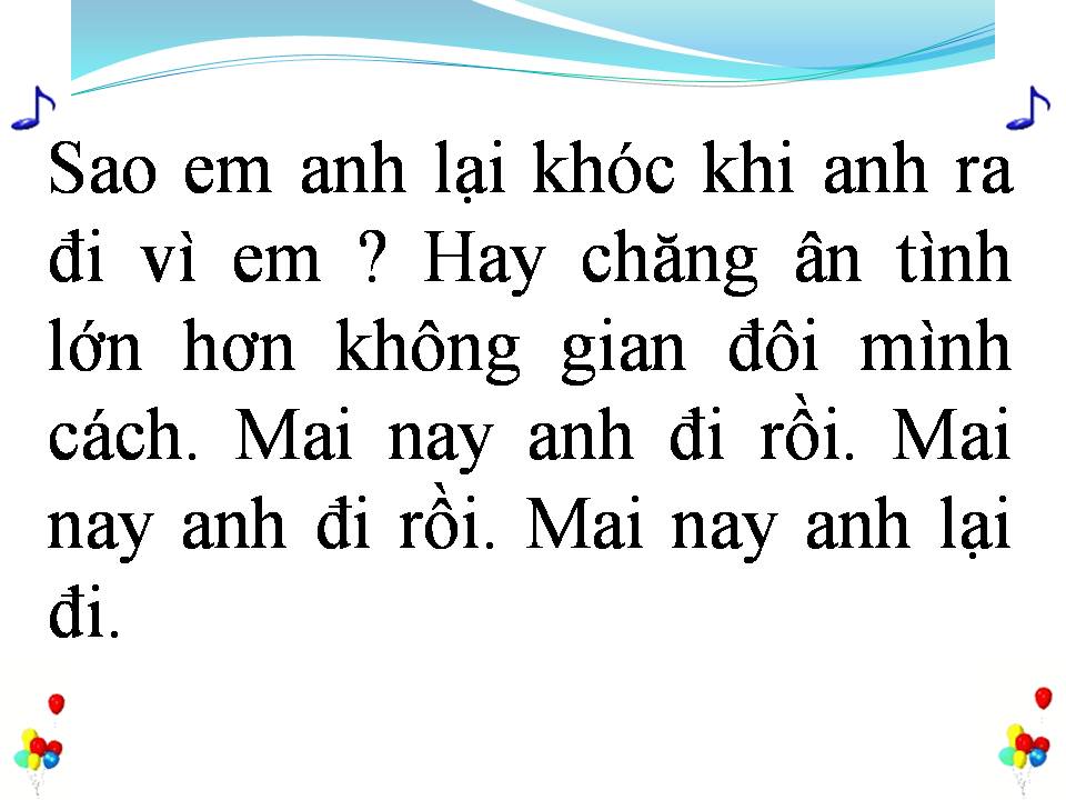 Lời bài hát ANH VỀ VỚI EM