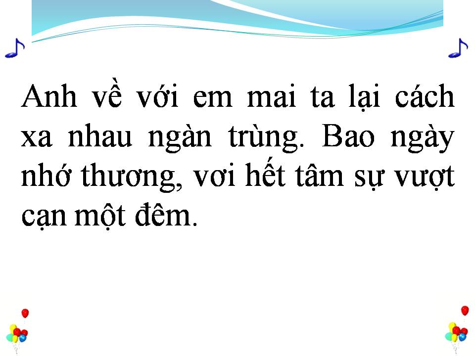 Lời bài hát ANH VỀ VỚI EM