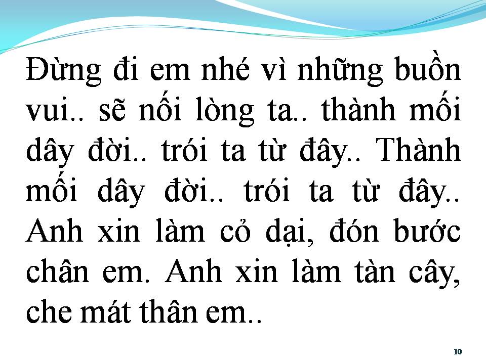 Lời bài hát ANH XIN LÀM CỎ DẠI
