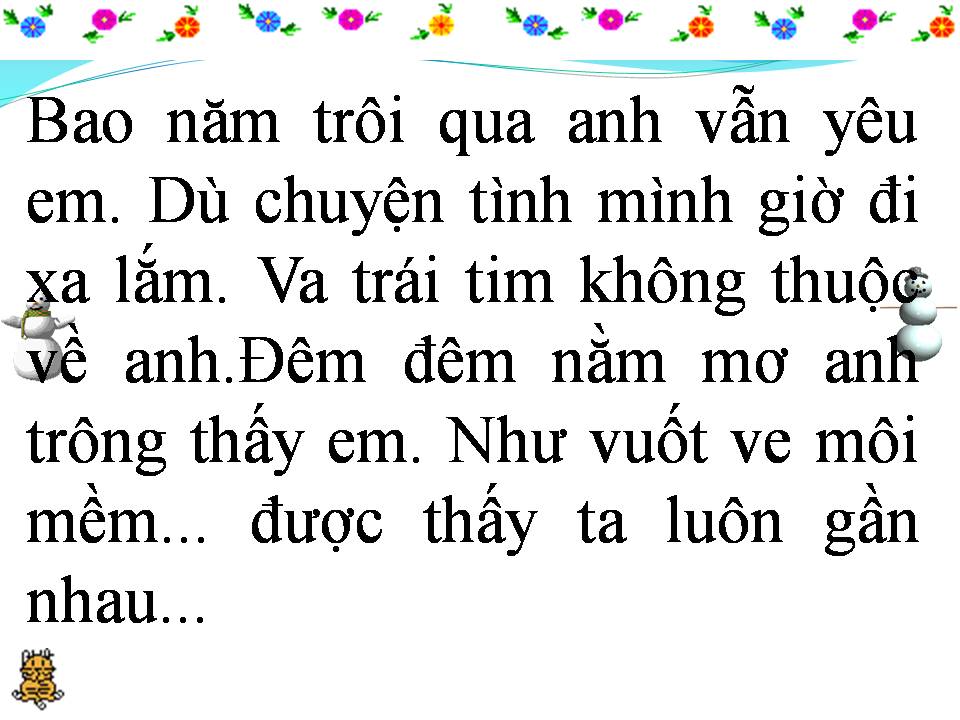 Lời bài hát ANH YÊU EM NHIỀU LẮM