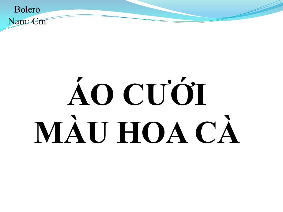 Lời bài hát ÁO CƯỚI MÀU HOA CÀ