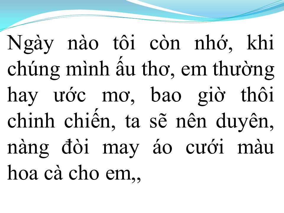 Lời bài hát ÁO CƯỚI MÀU HOA CÀ
