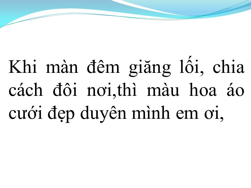 Lời bài hát ÁO CƯỚI MÀU HOA CÀ