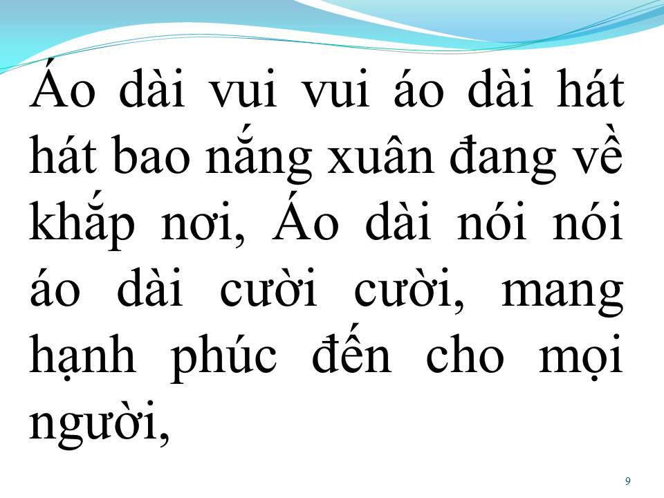 Lời bài hát ÁO DÀI ƠI