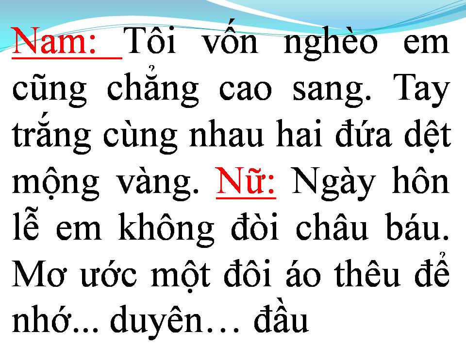 Lời bài hát ÁO EM CHƯA MẶC MỘT LẦN (TÂN CỔ)