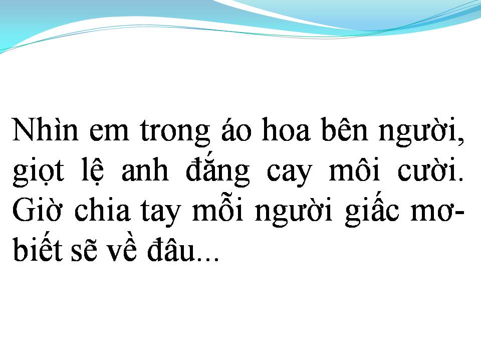 Lời bài hát ÁO HOA BÊN NGƯỜI