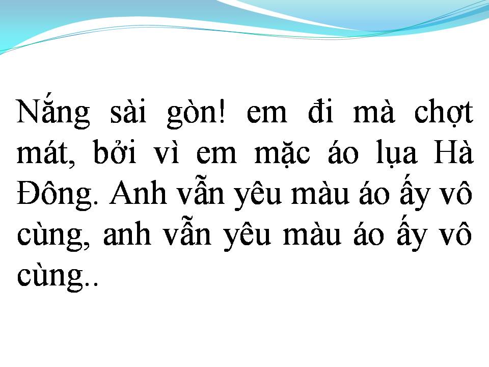 Lời bài hát ÁO LỤA HÀ ĐÔNG