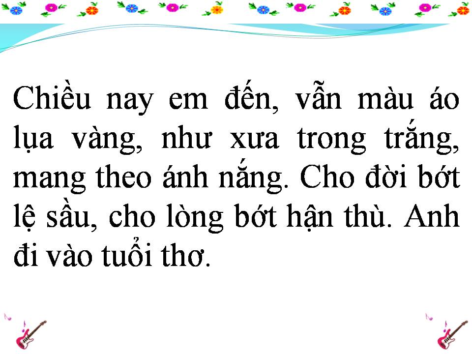 Lời bài hát ÁO LỤA VÀNG