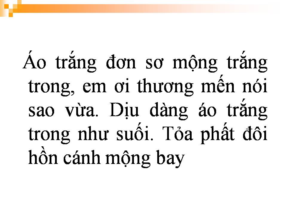 Lời bài hát ÁO TRẮNG