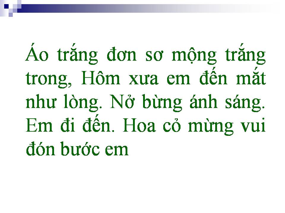 Lời bài hát ÁO TRẮNG