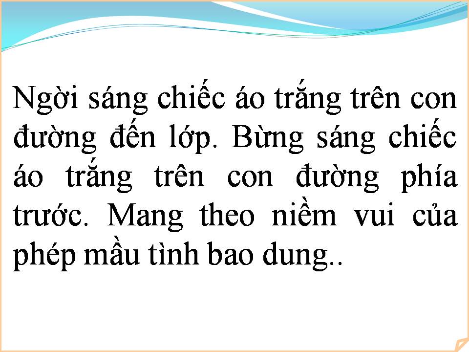 Lời bài hát ÁO TRẮNG NGỜI SÁNG TƯƠNG LAI