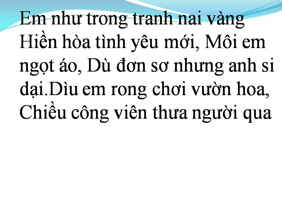 Lời bài hát ÁO VÀNG NGƯỜI YÊU