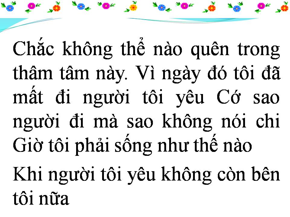 Lời bài hát ÂM DƯƠNG CÁCH BIỆT