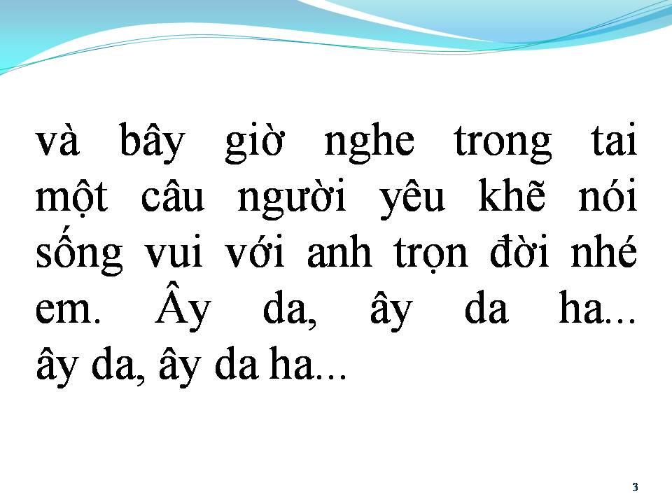 Lời bài hát ÂY DA ÂY DA