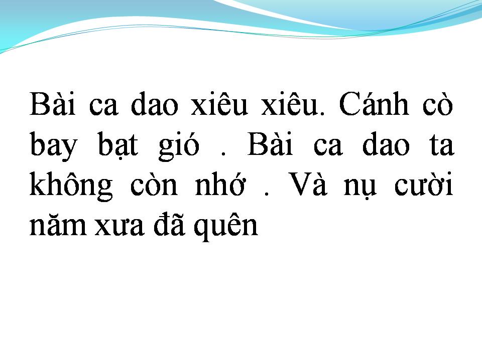 Lời bài hát CA DAO ĐÊM GIÁNG SINH