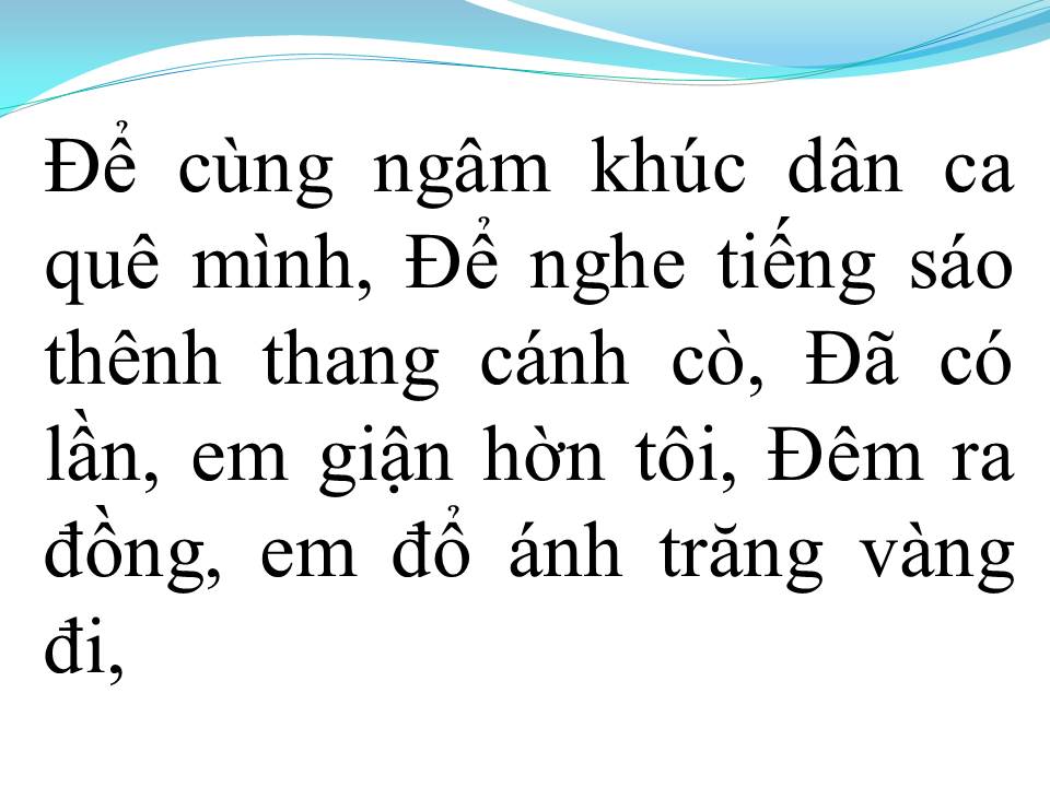 Lời bài hát CA DAO EM VÀ TÔI