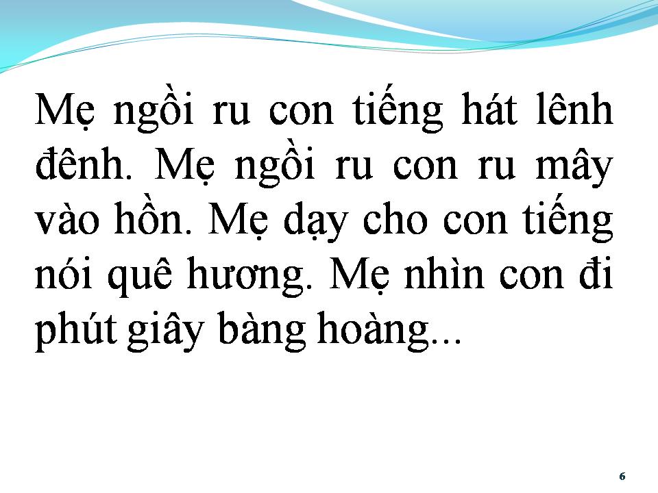 Lời bài hát CA DAO MẸ