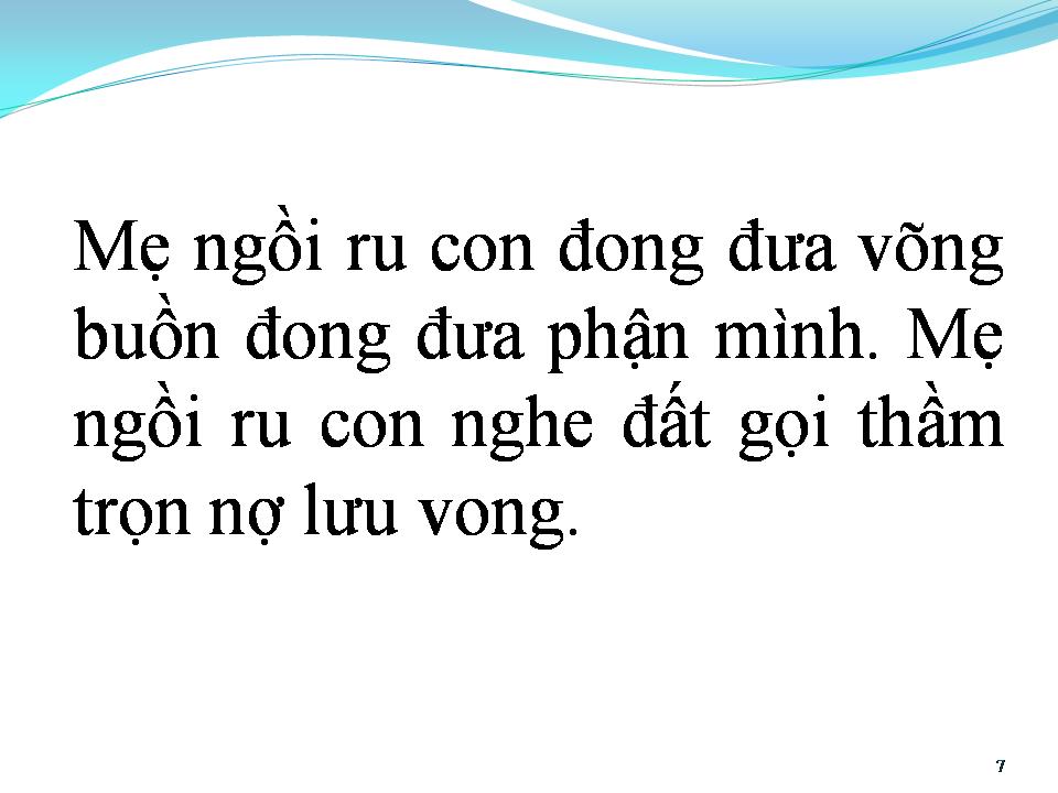 Lời bài hát CA DAO MẸ