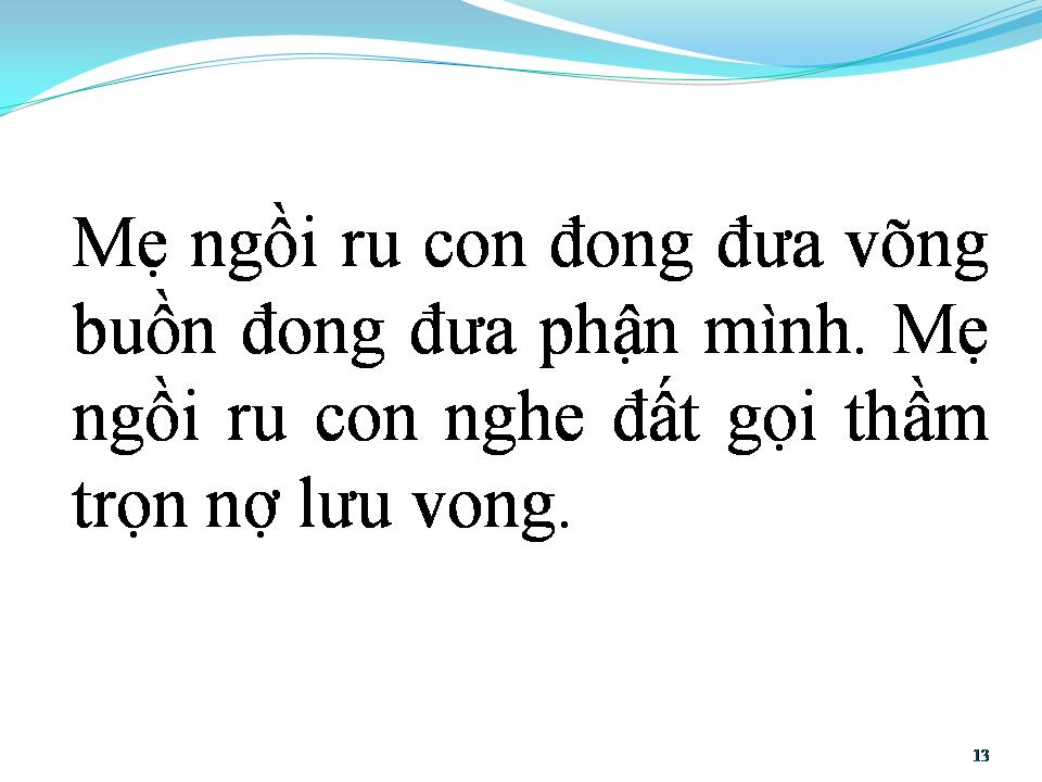 Lời bài hát CA DAO MẸ