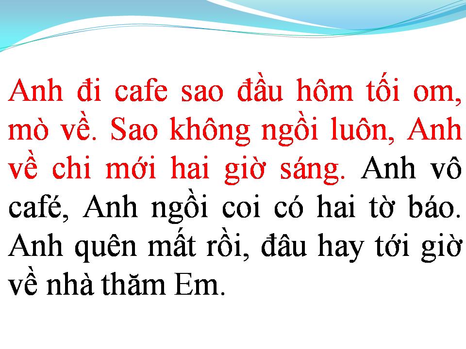 Lời bài hát CÀ PHÊ MIỆT VƯỜN