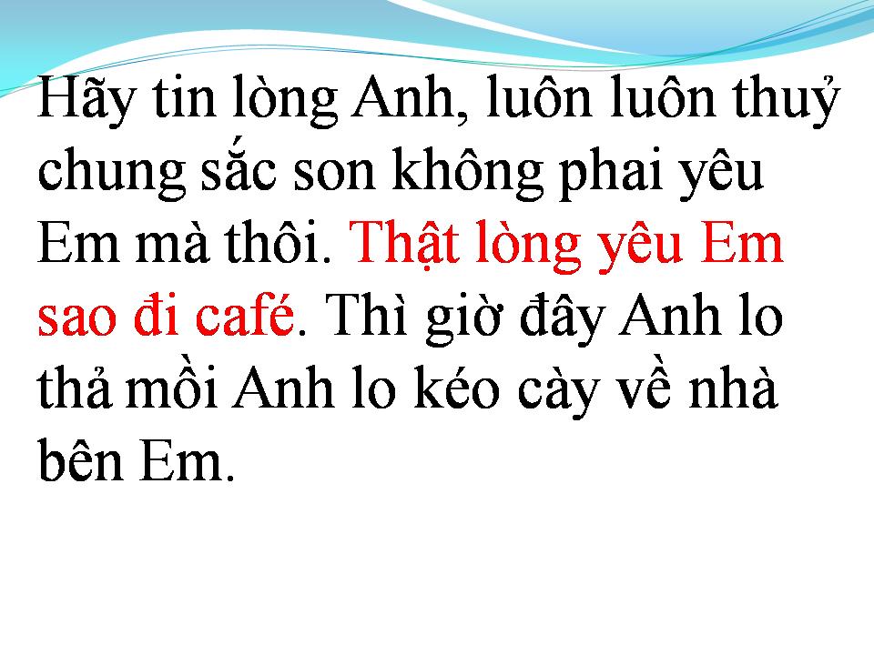 Lời bài hát CÀ PHÊ MIỆT VƯỜN