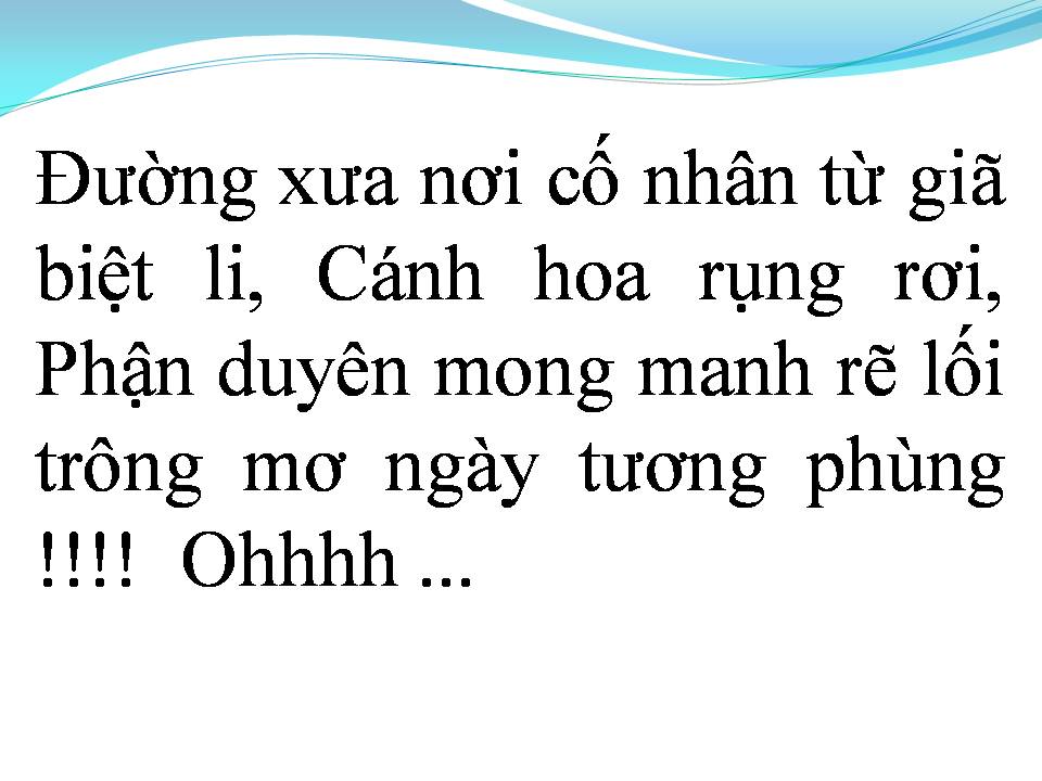 Lời bài hát LẠC TRÔI