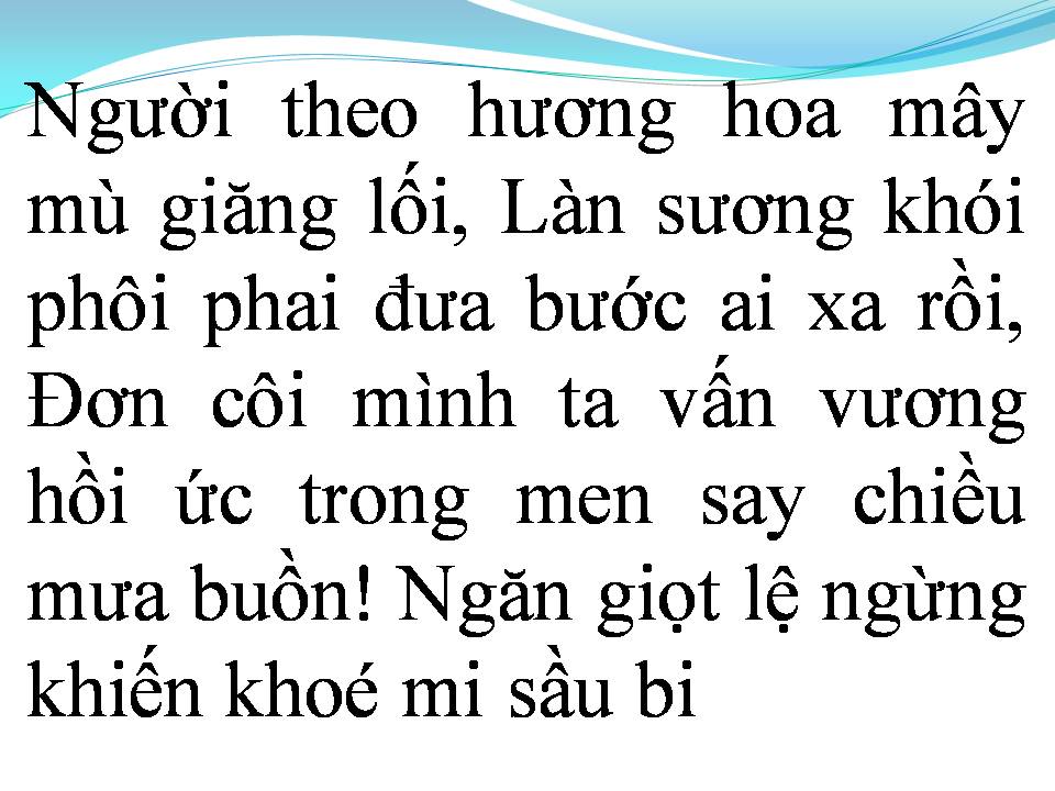 Lời bài hát LẠC TRÔI