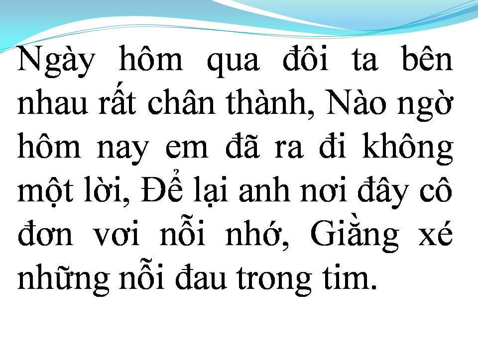 Lời bài hát PHẢI CHĂNG TÌNH SAI LẦM