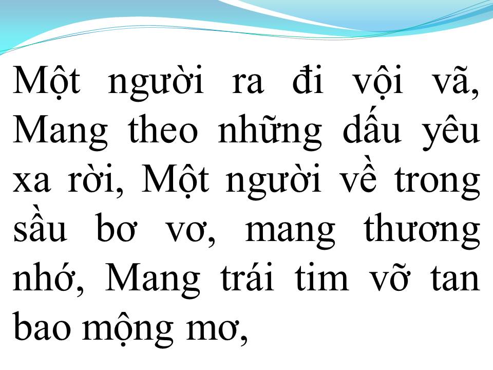 Lời bài hát PHAI DẤU CUỘC TÌNH