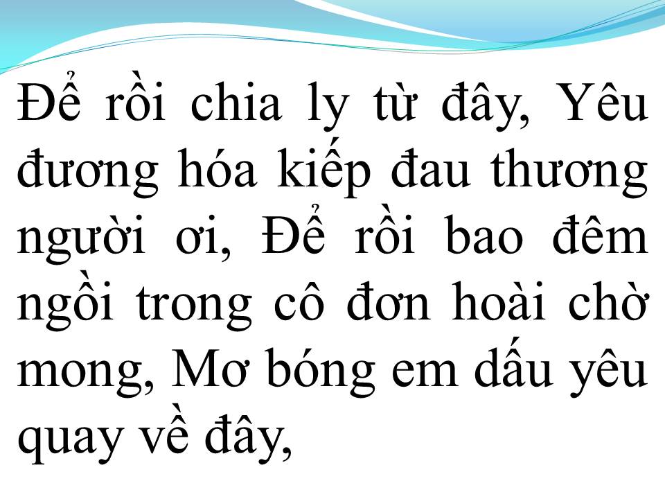 Lời bài hát PHAI DẤU CUỘC TÌNH