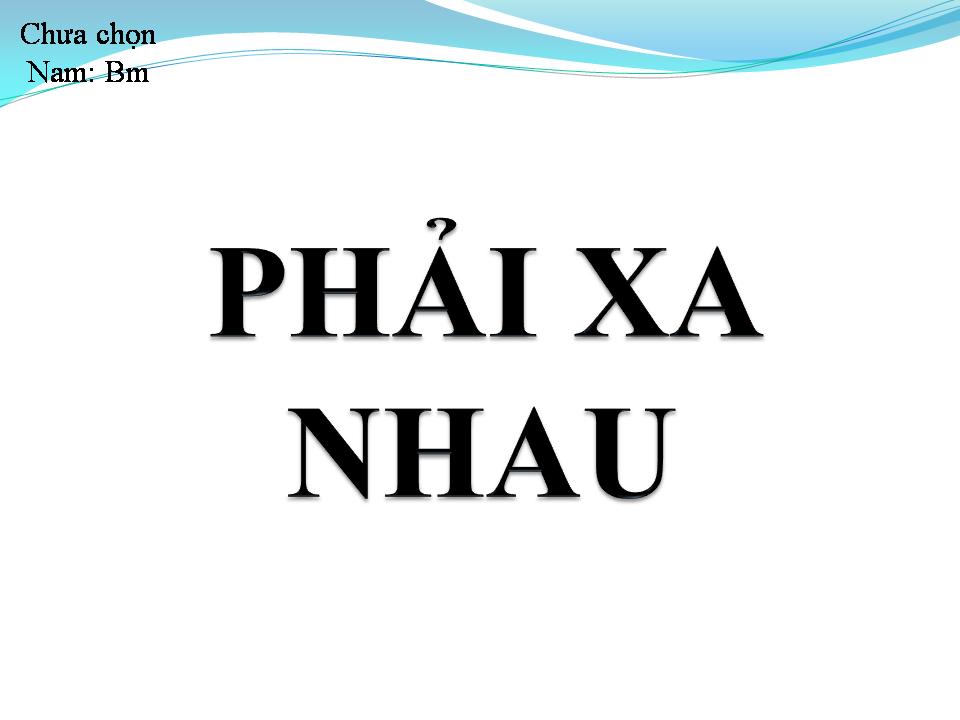 Lời bài hát PHẢI XA NHAU