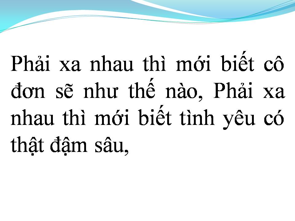 Lời bài hát PHẢI XA NHAU