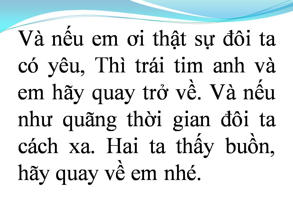 Lời bài hát PHẢI XA NHAU
