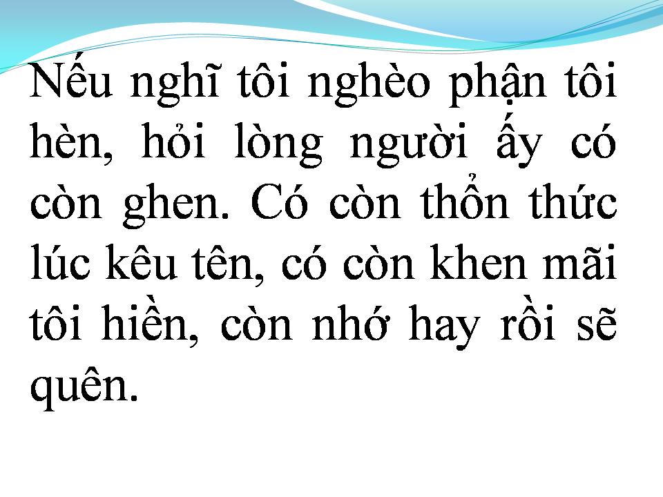Lời bài hát PHẬN NGHÈO