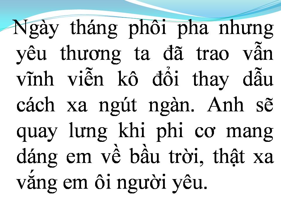 Lời bài hát PHI TRƯỜNG BỆT LY