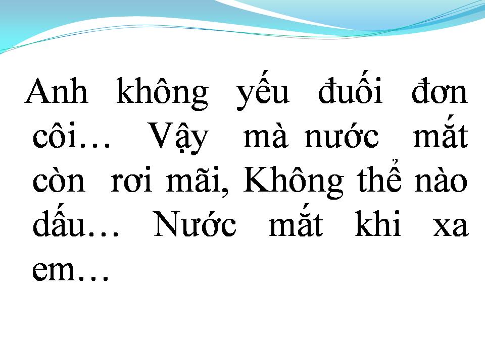 Lời bài hát PHÍA SAU ÁNH MẮT BUỒN