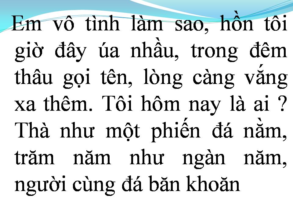 Lời bài hát PHIẾN ĐÁ SẦU