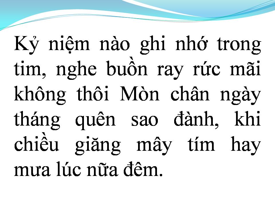 Lời bài hát PHIÊN KHÚC CHIỀU MƯA