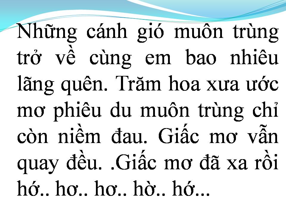 Lời bài hát PHIÊU DU
