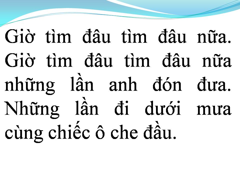 Lời bài hát PHỐ CHIỀU MƯA BAY