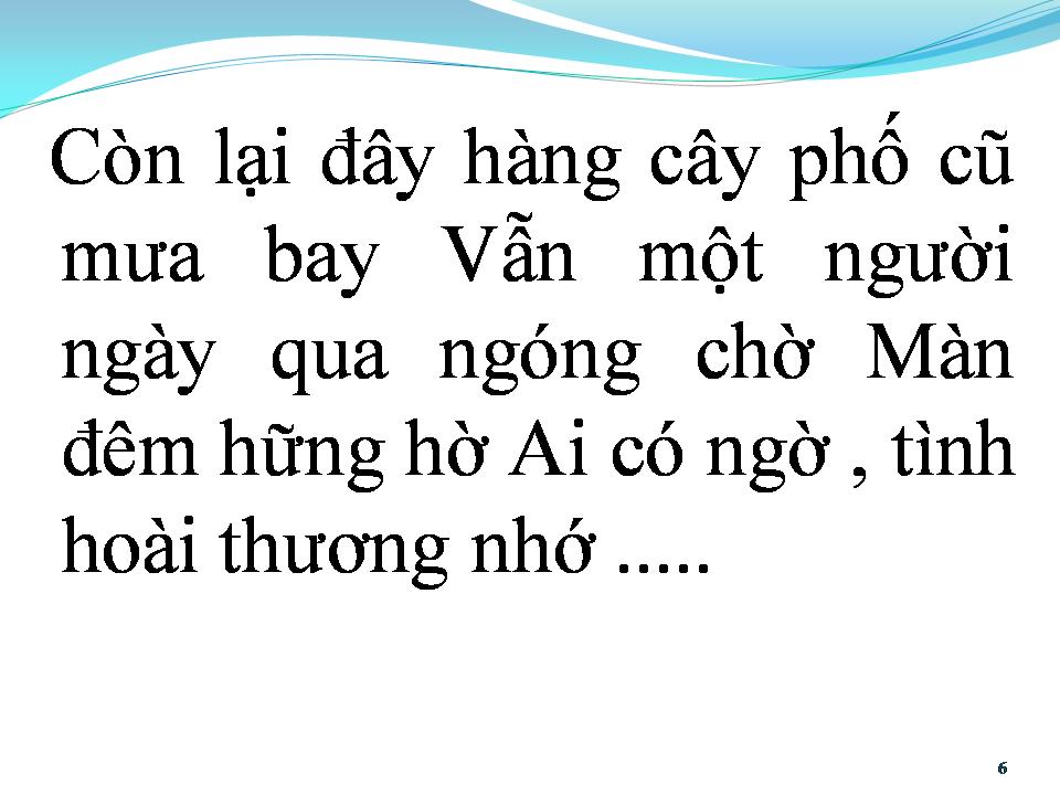 Lời bài hát PHỐ CŨ