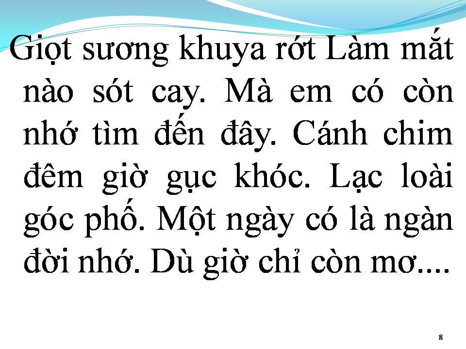 Lời bài hát PHỐ CŨ